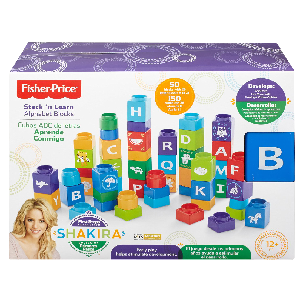 Fisher Price Shakira First Steps Collection Alphabet Blocks
