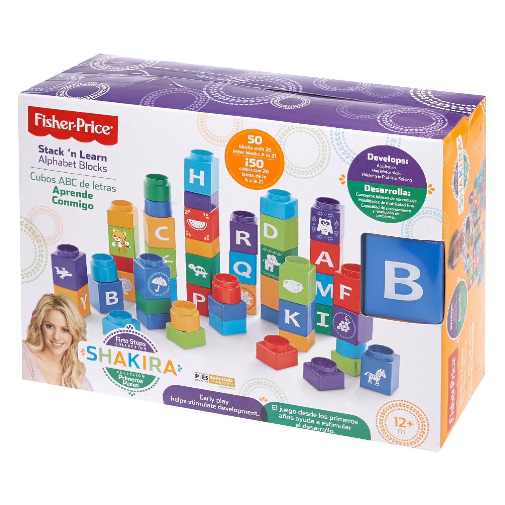 Fisher Price Shakira First Steps Collection Alphabet Blocks