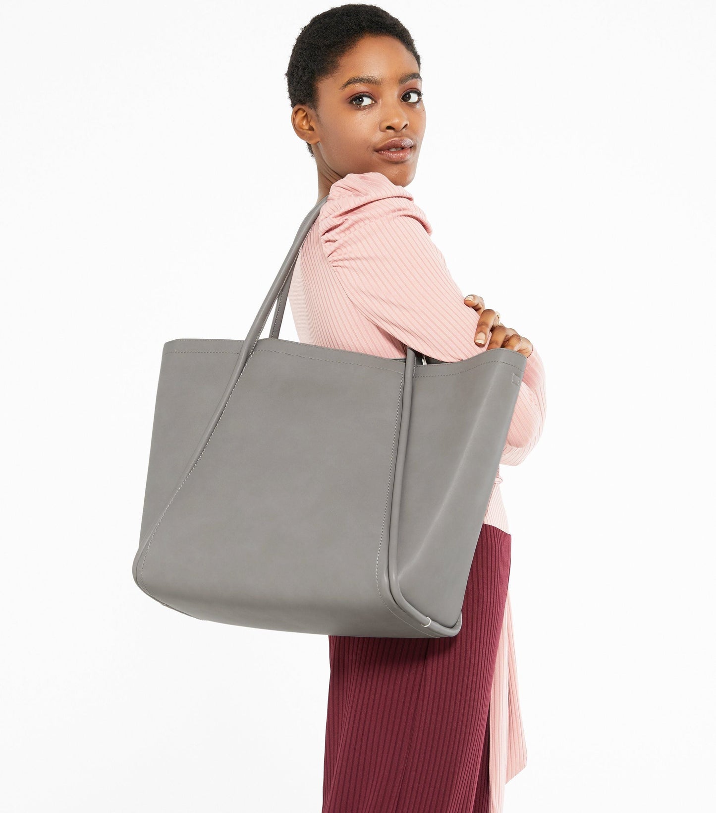 Imitation leather handbag